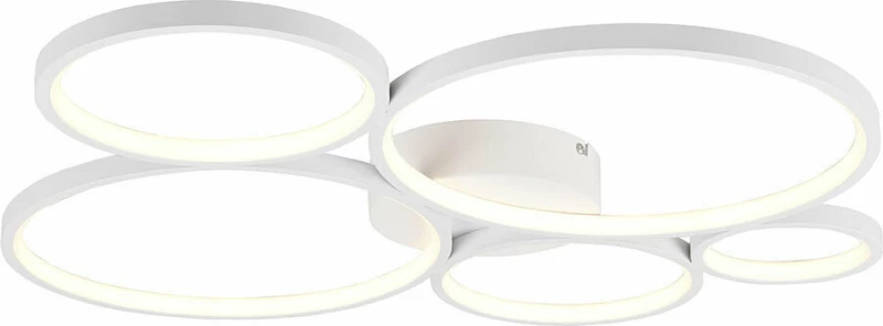 Trio Lighting Rondo Πλαφονιέρα Οροφής Λευκή από Μέταλλο Λευκό