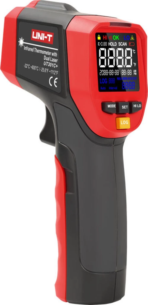Ψηφιακό Θερμόμετρο Υπερύθρων -32℃ έως 600℃ Uni-T UT301C+