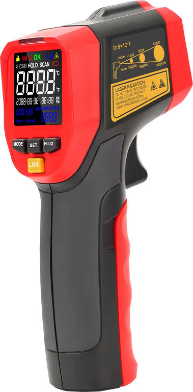 Ψηφιακό Θερμόμετρο Υπερύθρων -32℃ έως 600℃ Uni-T UT301C+