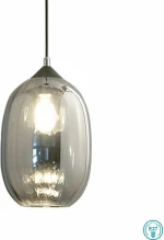 Fabas Luce Infinity Κρεμαστό Φωτιστικό Vintage Μονόφωτο Διάφανο