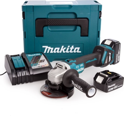 Makita DGA513RTJ Τροχός 125mm Μπαταρίας 2x5Ah