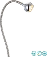 Φωτιστικό Clip-On Globo Lighting Serpent 24109K Νίκελ Ματ