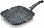 Herenthal Αντικολλητική γκριλιέρα - σχαροτήγανο 24cm HT-CAG24M