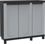 Τρίφυλλη Ντουλάπα Twist Πλαστική 102B Black 102x39x91.5cm
