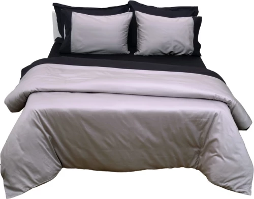 Anna Riska Σετ Σεντόνια Υπέρδιπλα 240x270 Luxury Bicolour Grey / Black