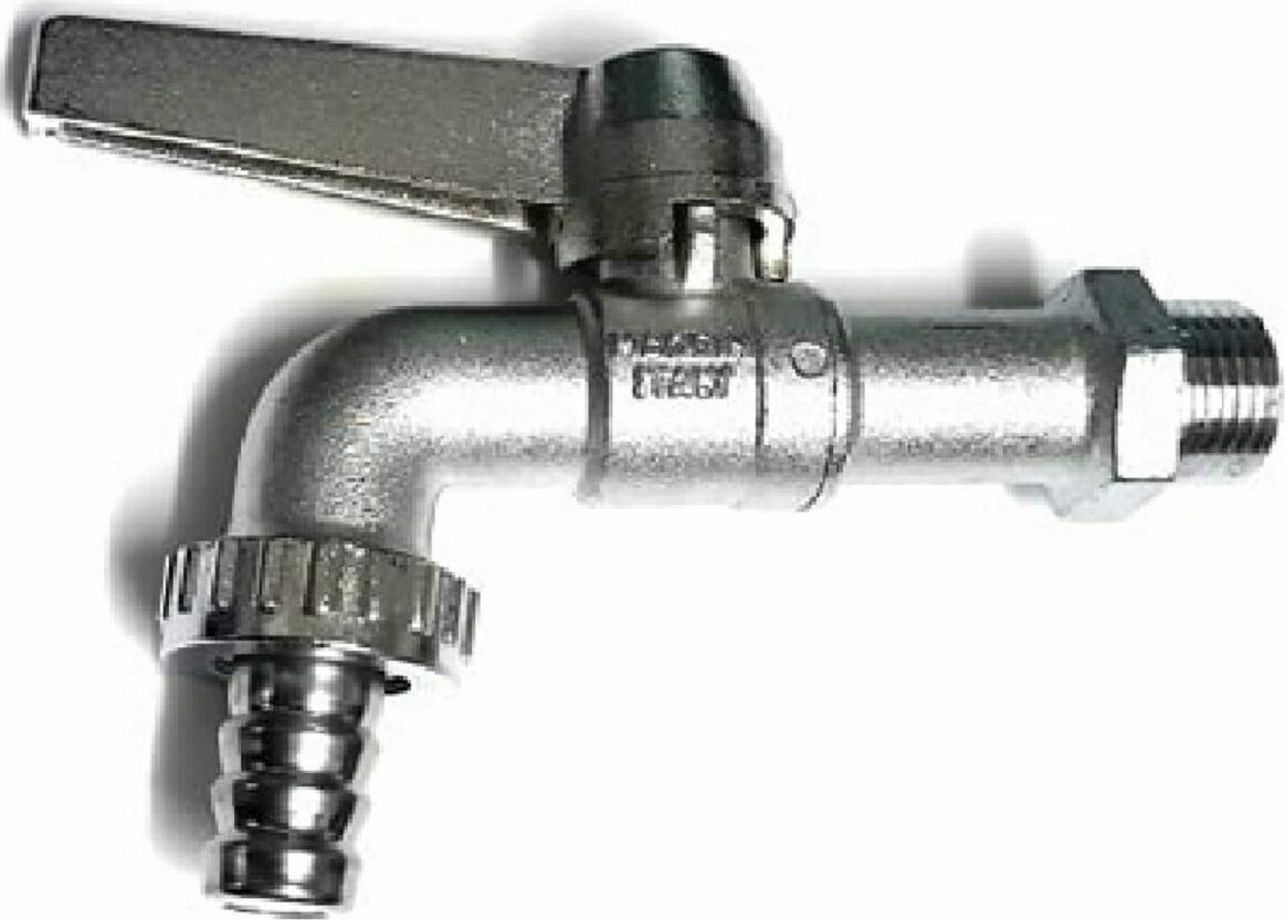 Αντιπαγωτική βρύση μπαλκονιού Bugatti 1/2" - Ασημί - 040-4-030
