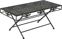 vidaXL Τραπέζι Σαλονιού Πτυσσόμενο Vintage Μαύρο 100x50x45 εκ. Μέταλλο