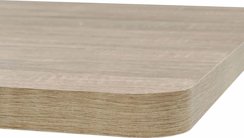 Τραπέζι Bistro Τετράγωνο Χρώμα Δρυός 80x80x75 εκ. MDF/Ατσάλι
