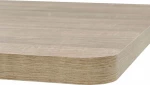 Τραπέζι Bistro Τετράγωνο Χρώμα Δρυός 80x80x75 εκ. MDF/Ατσάλι