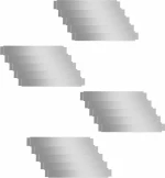 vidaXL Μπορντούρα Γκαζόν Εύκαμπτη Σετ 20τμχ. 15x100cm 271784