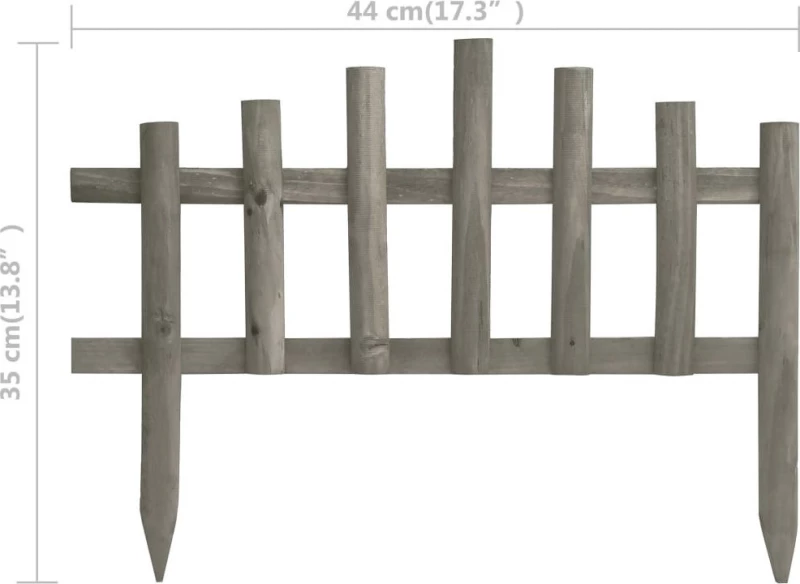 vidaXL Μπορντούρες Γκαζόν 10τμχ 35x440cm 314847