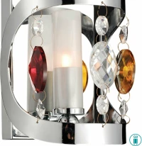 Home Lighting Mix Φωτιστικό Τοίχου Ασημί