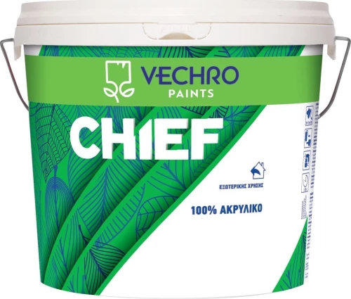 Vechro Chief Ακρυλικό Λευκό 9lt