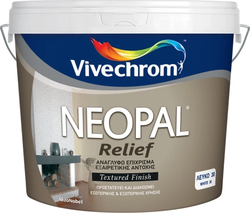 Vivechrom Neopal Relief Λευκό 15lt
