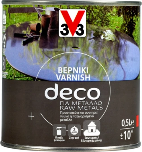 V33 Βερνίκι Deco 0.5lt Διάφανο Ματ