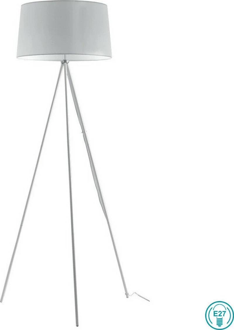 Fan Europe Φωτιστικό Δαπέδου Λευκό με Ύψος 155cm Λευκό