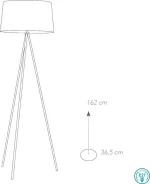 Fan Europe Φωτιστικό Δαπέδου Λευκό με Ύψος 155cm Λευκό