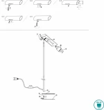 Faro Barcelona Link Φωτιστικό Δαπέδου Λευκό με Ύψος 110cm