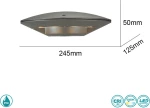Sun Light Επιτοίχιο Εξωτερικό Φωτιστικό G0505