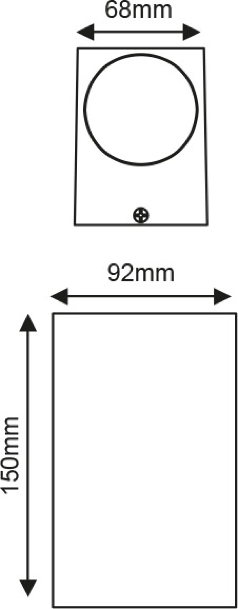 Aca Επιτοίχιο Εξωτερικό Φωτιστικό LG2204G