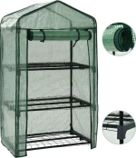 vidaXL Μίνι Θερμοκήπιο με 3 Ράφια 69x49x125cm 46917