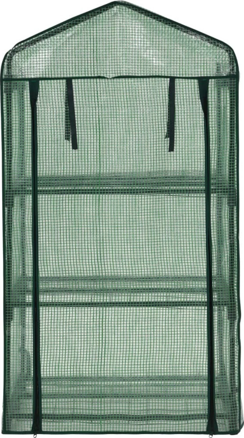 vidaXL Μίνι Θερμοκήπιο με 3 Ράφια 69x49x125cm 46917