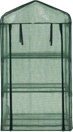 vidaXL Μίνι Θερμοκήπιο με 3 Ράφια 69x49x125cm 46917