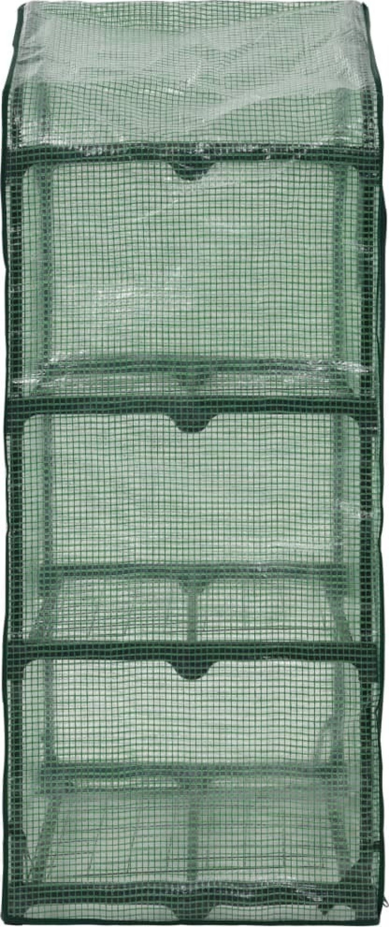 vidaXL Μίνι Θερμοκήπιο με 3 Ράφια 69x49x125cm 46917