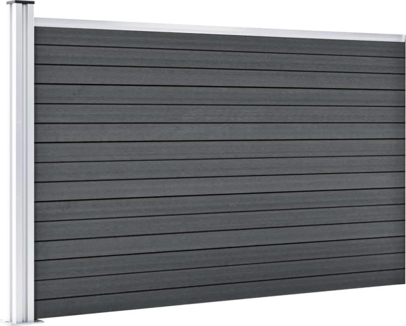 vidaXL Πάνελ Περίφραξης Γκρι 105x180cm 49075