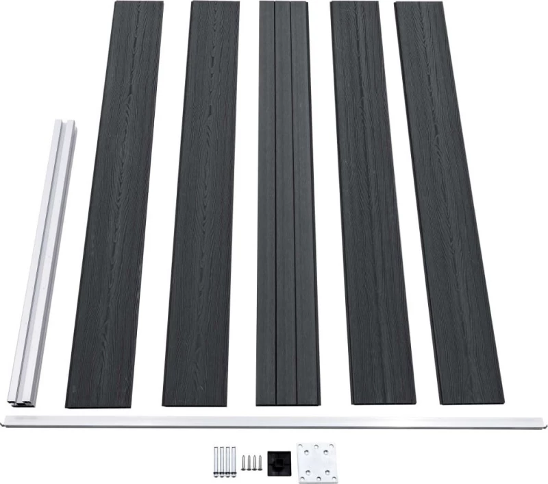vidaXL Πάνελ Περίφραξης Γκρι 105x180cm 49075