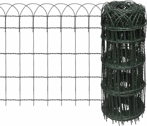 vidaXL Μπορντούρα Κήπου Σιδερένια με Ηλεκτρ/τική Βαφή Πούδρας 65x1000cm 141073