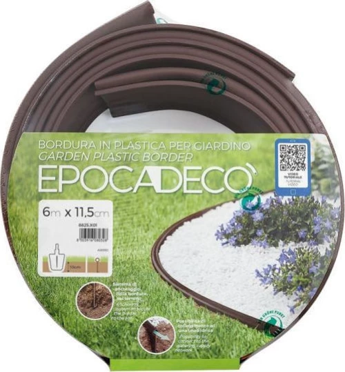 Epoca deco διαχωριστικό παρτεριών (6μ x 11,5εκ.) με Φ16 σωλήνα στην βάση