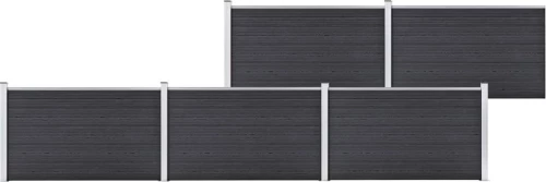 vidaXL vidaXL Πάνελ Περίφραξης Γκρι από WPC 106x872cm 3053250