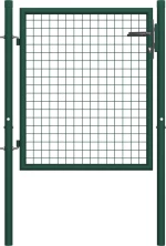 vidaXL Πόρτα Περίφραξης Πράσινη Ατσάλινη 100x75cm 145732