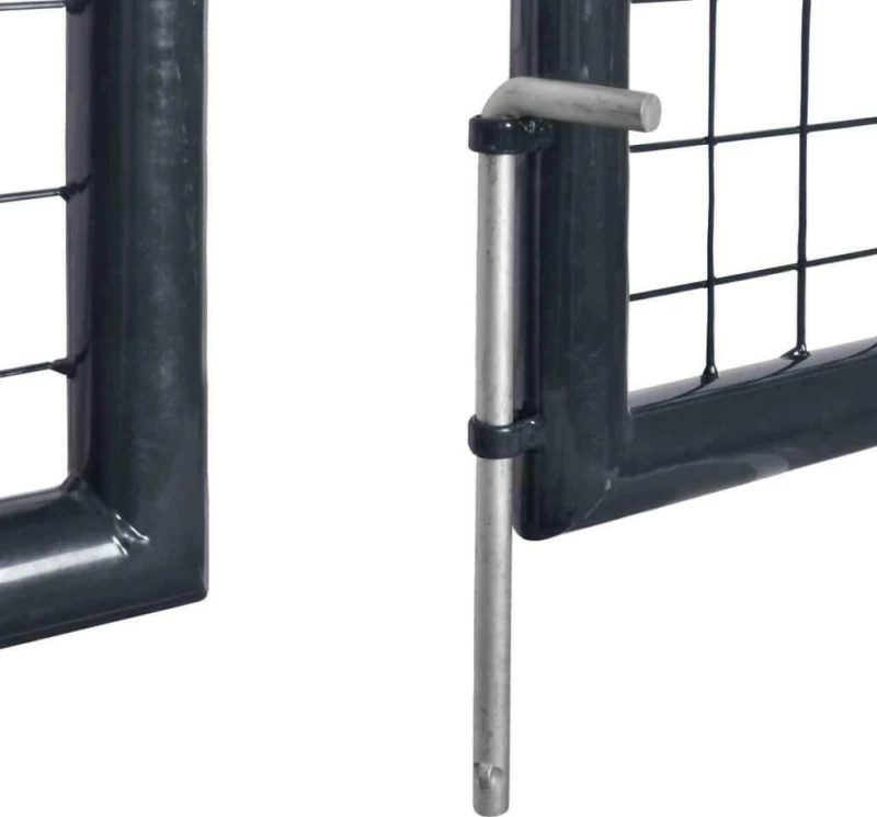 vidaXL Πόρτα Περίφραξης με Πλέγμα Γκρι 100x289cm 143363
