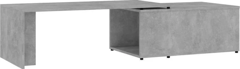 Τραπεζάκι Σαλονιού Γκρι Σκυροδέματος 150x50x35 εκ. Μοριοσανίδα