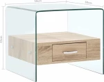 Τραπεζάκι Σαλονιού Τετράγωνο 50x50x45cm