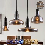 GloboStar Κρεμαστό Φωτιστικό Μοντέρνο Πολύφωτο Ασημί
