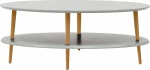 Τραπεζάκι Oval OVO8L Light Grey 110X70X45cm