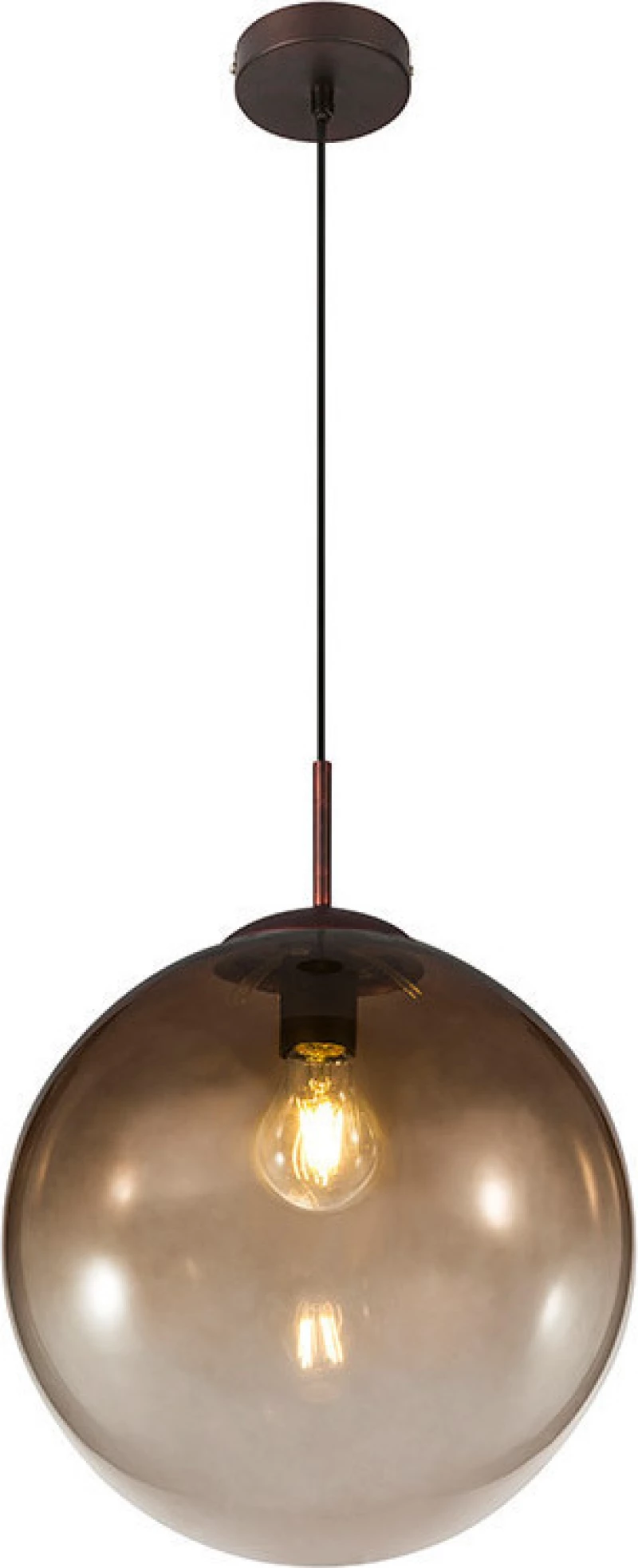 Globo Lighting Varus Κρεμαστό Φωτιστικό Μοντέρνο Μονόφωτο Καφέ