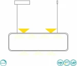 Fan Europe Κρεμαστό Φωτιστικό Μοντέρνο LED 3000K Μαύρο