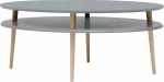 Τραπεζάκι Oval OVO6H Dark Grey 110X70X45cm
