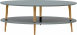Τραπεζάκι Oval OVO6L Dark Grey 110X70X45cm
