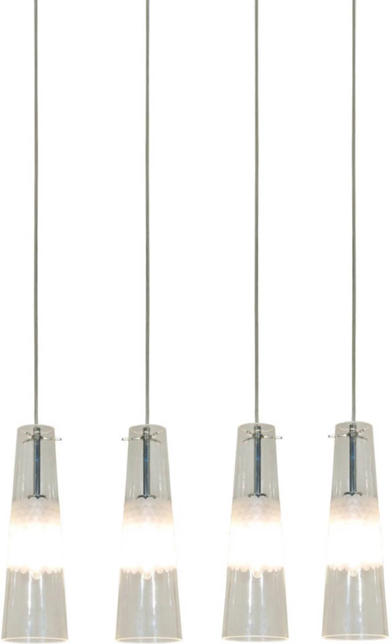 Home Lighting Κρεμαστό Φωτιστικό Μοντέρνο Πολύφωτο Διάφανο