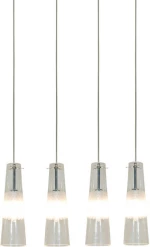 Home Lighting Κρεμαστό Φωτιστικό Μοντέρνο Πολύφωτο Διάφανο