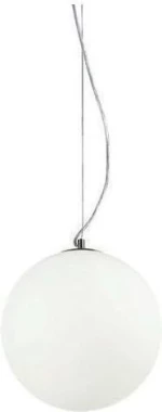 Ideal Lux Mapa Bianco SP1 D20 Κρεμαστό Φωτιστικό Μοντέρνο Μονόφωτο Λευκό