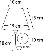 Inlight 43022 Φωτιστικό Τοίχου Λευκό