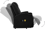 Πολυθρόνα Relax Μαύρη Massage 289757