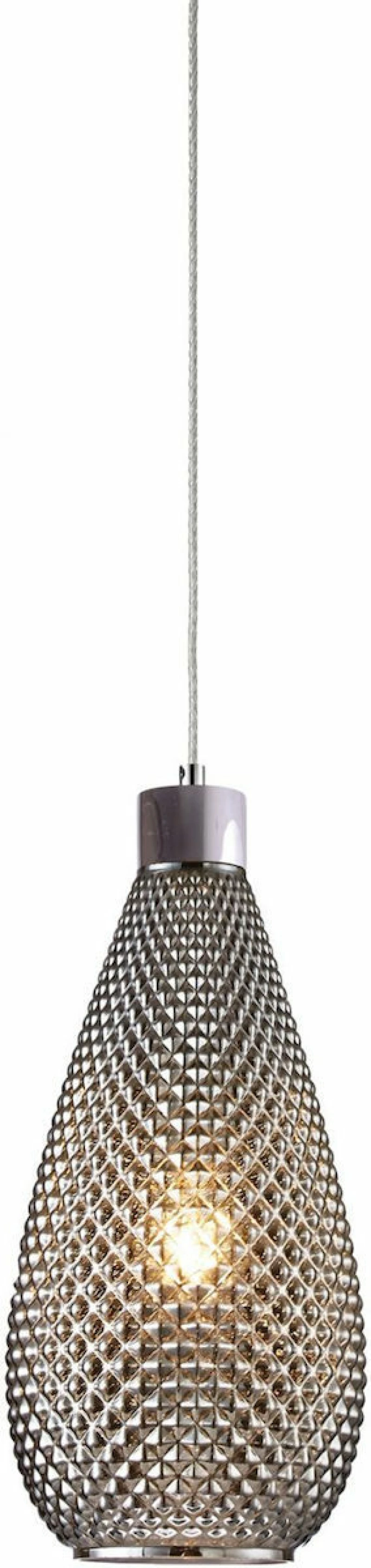 Home Lighting Κρεμαστό Φωτιστικό Μοντέρνο Μονόφωτο Γκρι