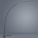 Trio Lighting Shanghai Φωτιστικό Δαπέδου Μαύρο με Ύψος 210cm